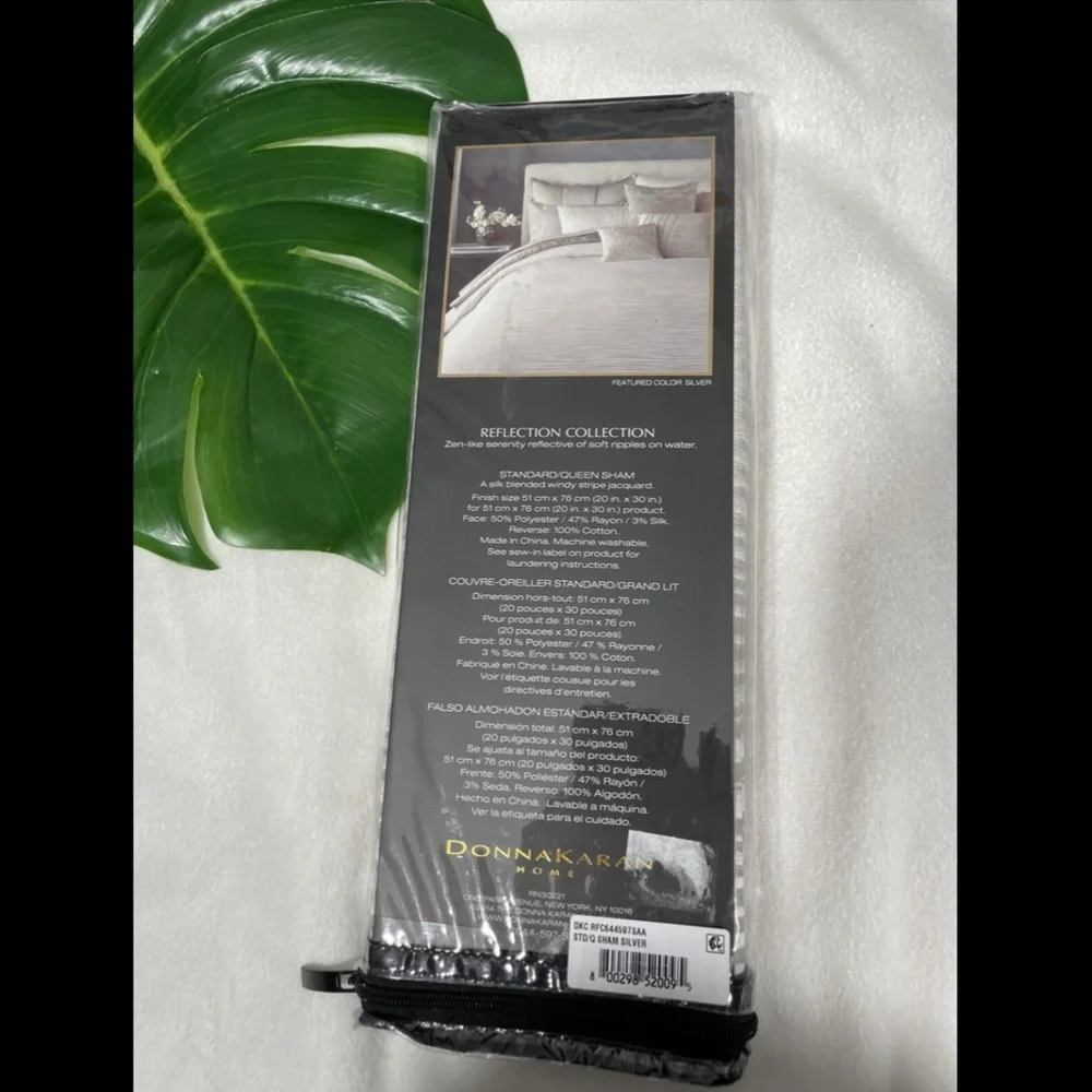 NIB Donna Karan Collection 'Reflection' [ 1 ]‎ Standard Pillow Sham